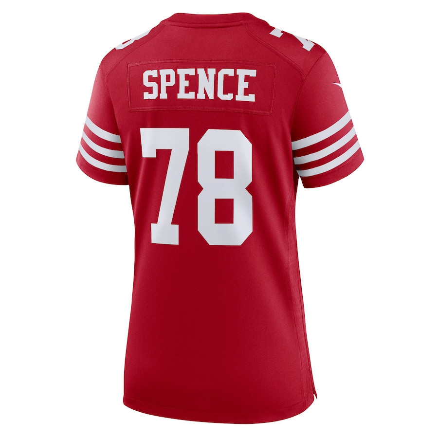Akeem Spence San Francisco 49ers Women's Game Player Jersey - Scarlet