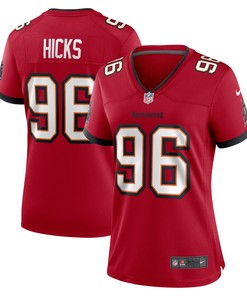 Akiem Hicks Tampa Bay Buccaneers Womens Player Game Jersey - Red Nfl