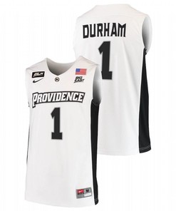 Al Durham 1 Providence Friars 2023 College Basketball BLM Men Jersey - White