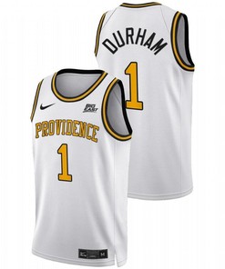 Al Durham 1 White Providence Friars 2022 Big East College Basketball Jersey
