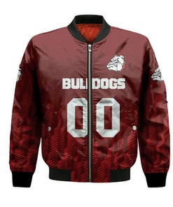 Alabama A&M Bulldogs Bomber Jacket Logo Sport Ombre  - NCAA