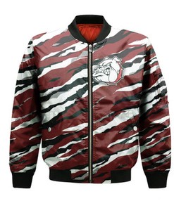 Alabama A&M Bulldogs Bomber Jacket Sport Style Keep Go On - NCAA