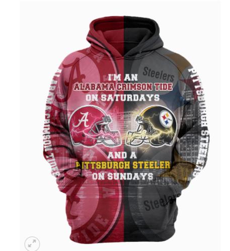 Alabama Crimson Hoodie 3D Over Printed Hoodie