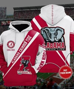 Alabama Crimson Hoodie 3D for Fans