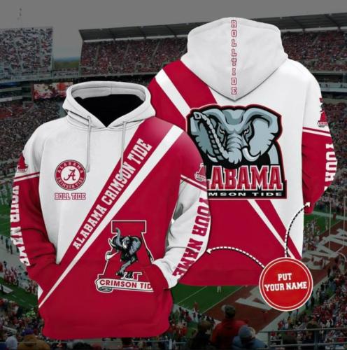 Alabama Crimson Hoodie 3D for Fans
