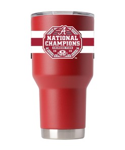 Alabama Crimson Stainless Tumbler 2020 NCAA Champs - Celebrate Alabama's NCAA Championship with this Stainless Tumbler