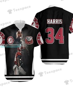 Alabama Crimson Tide 34 Damien Harris Hawaiian Shirt