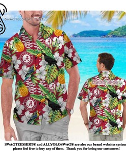Alabama Crimson Tide Custom Name Summer Hawaiian Shirt