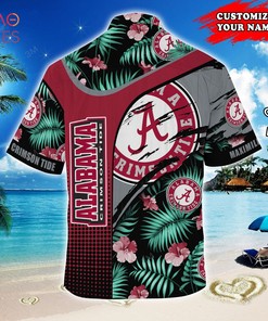 Alabama Crimson Tide Customized Summer Hawaiian Shirt, With Tropical Pattern for Fans