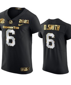Alabama Crimson Tide Devonta Smith 2021 National Championship Black Jersey