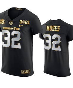 Alabama Crimson Tide Dylan Moses 2021 National Championship Black Jersey