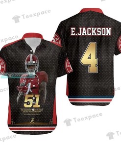 Alabama Crimson Tide Eddie Jackson 51 Wins Hawaiian Shirt