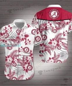Alabama Crimson Tide Flower Circle Logo Hawaiian Shirt