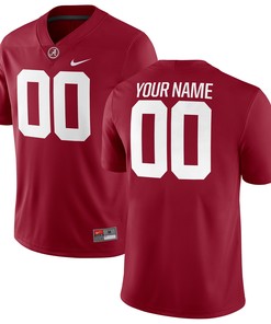 Alabama Crimson Tide Football Custom Game Jersey - Crimson Custom Jerseys Ncaa