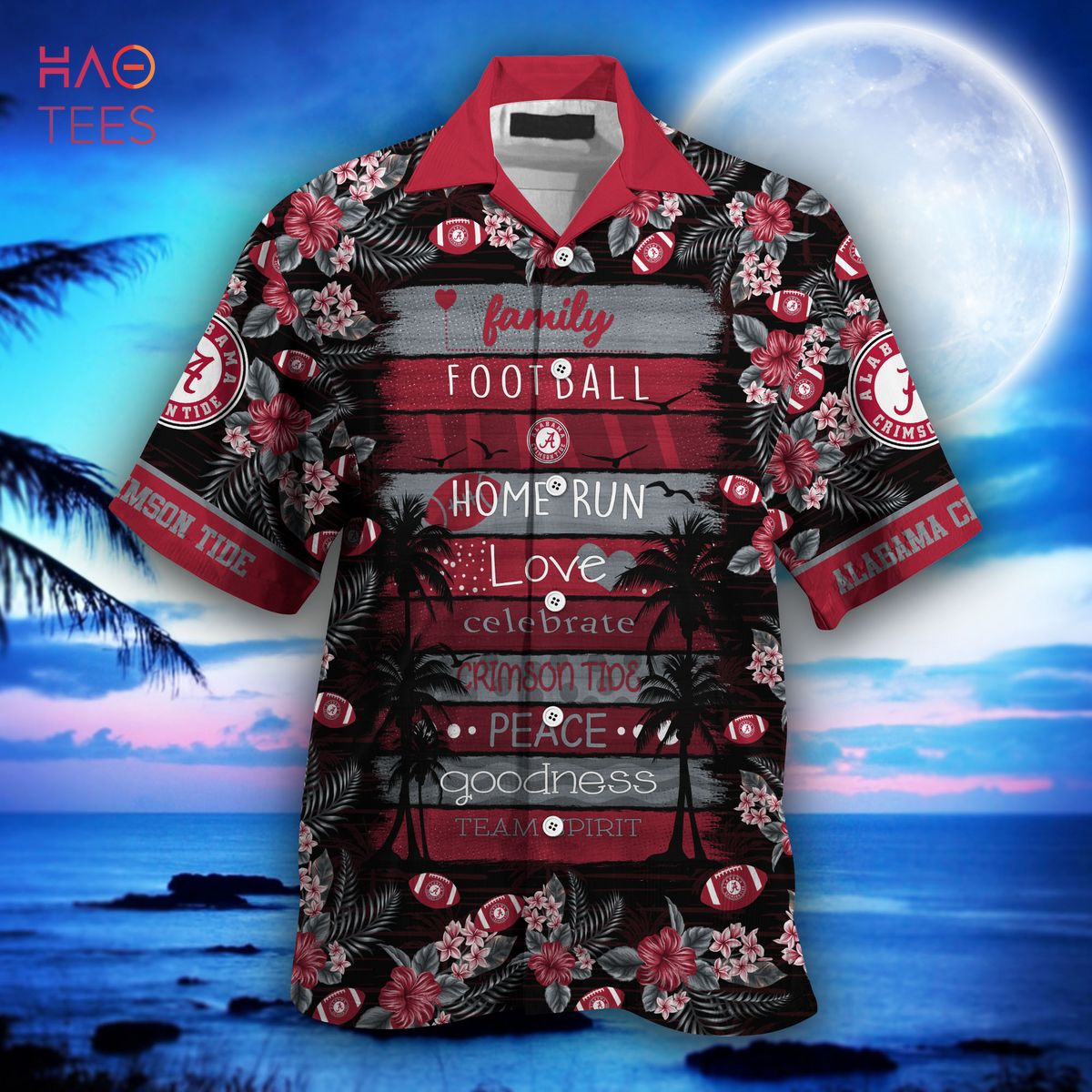 Alabama Crimson Tide Hawaiian Shirt, New Gift for Summer Ver 1