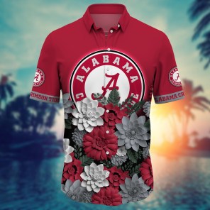 Alabama Crimson Tide NCAA Flower Hawaii Shirt For Fans Ver 15