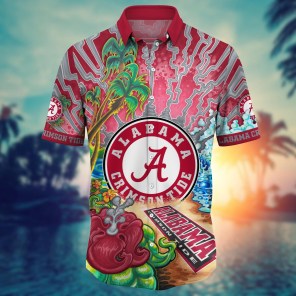Alabama Crimson Tide NCAA Flower Hawaii Shirt For Fans Ver 2