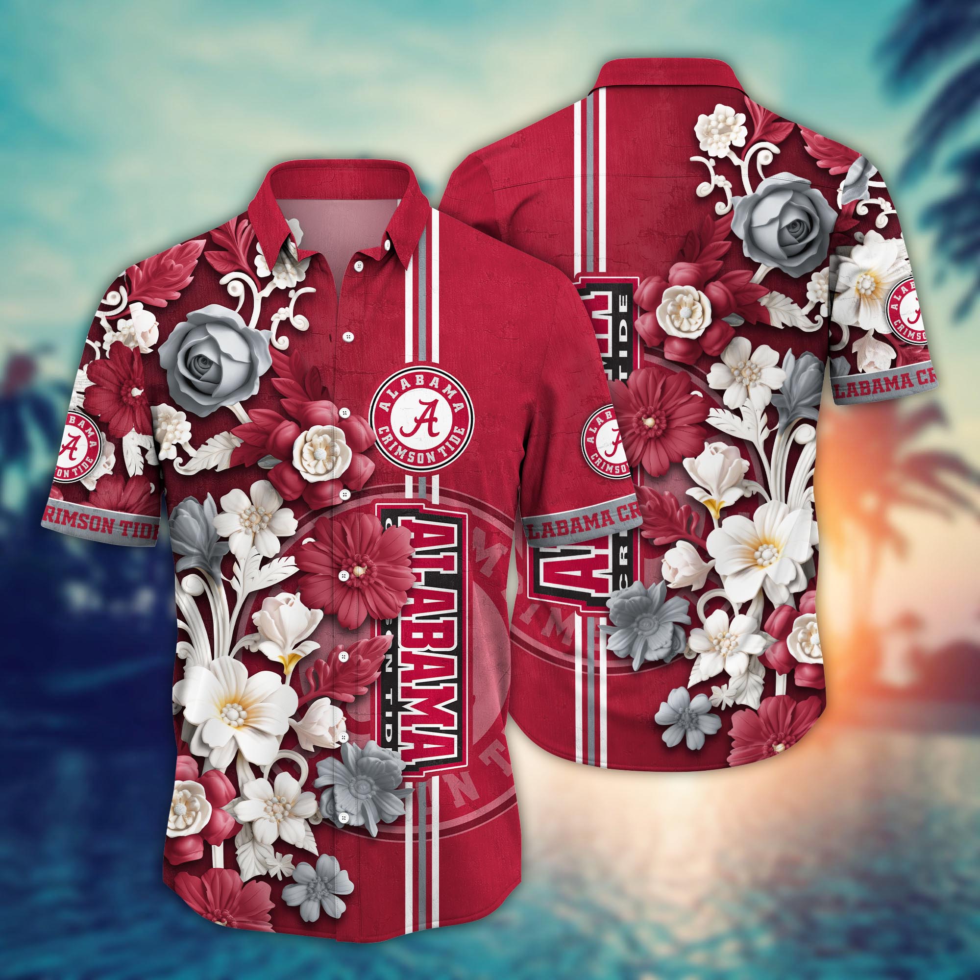 Alabama Crimson Tide NCAA Flower Hawaii Shirt For Fans Ver 24