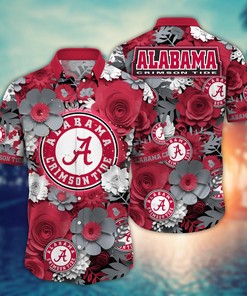 Alabama Crimson Tide NCAA Flower Hawaii Shirt For Fans Ver 27