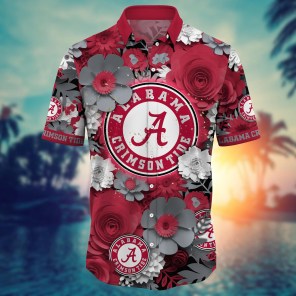 Alabama Crimson Tide NCAA Flower Hawaii Shirt For Fans Ver 27