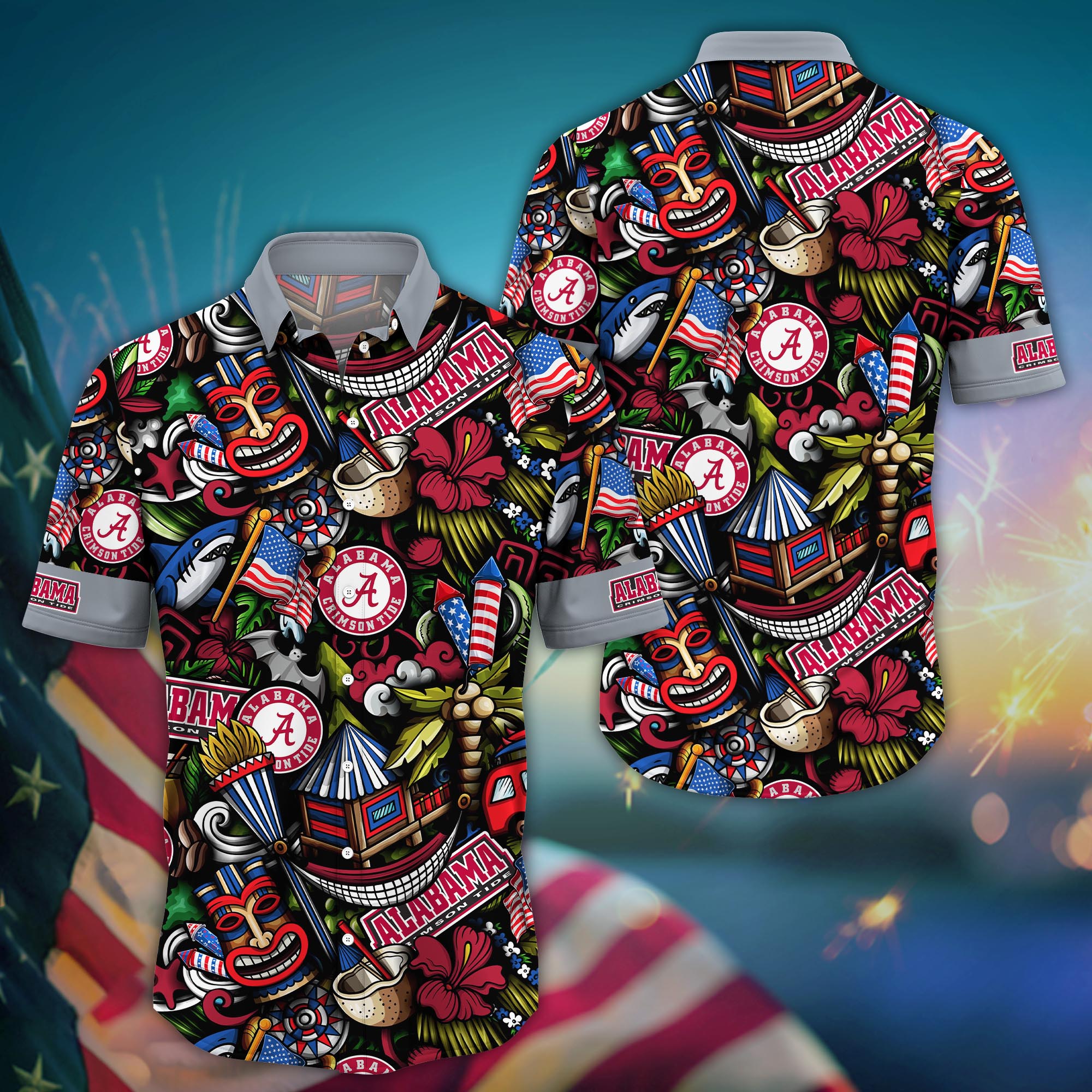 Alabama Crimson Tide NCAA Flower Hawaii Shirt For Fans Ver 3