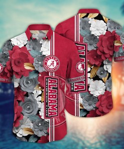 Alabama Crimson Tide NCAA Flower Hawaii Shirt For Fans Ver 36