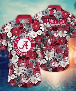 Alabama Crimson Tide NCAA Flower Hawaii Shirt For Fans Ver 4