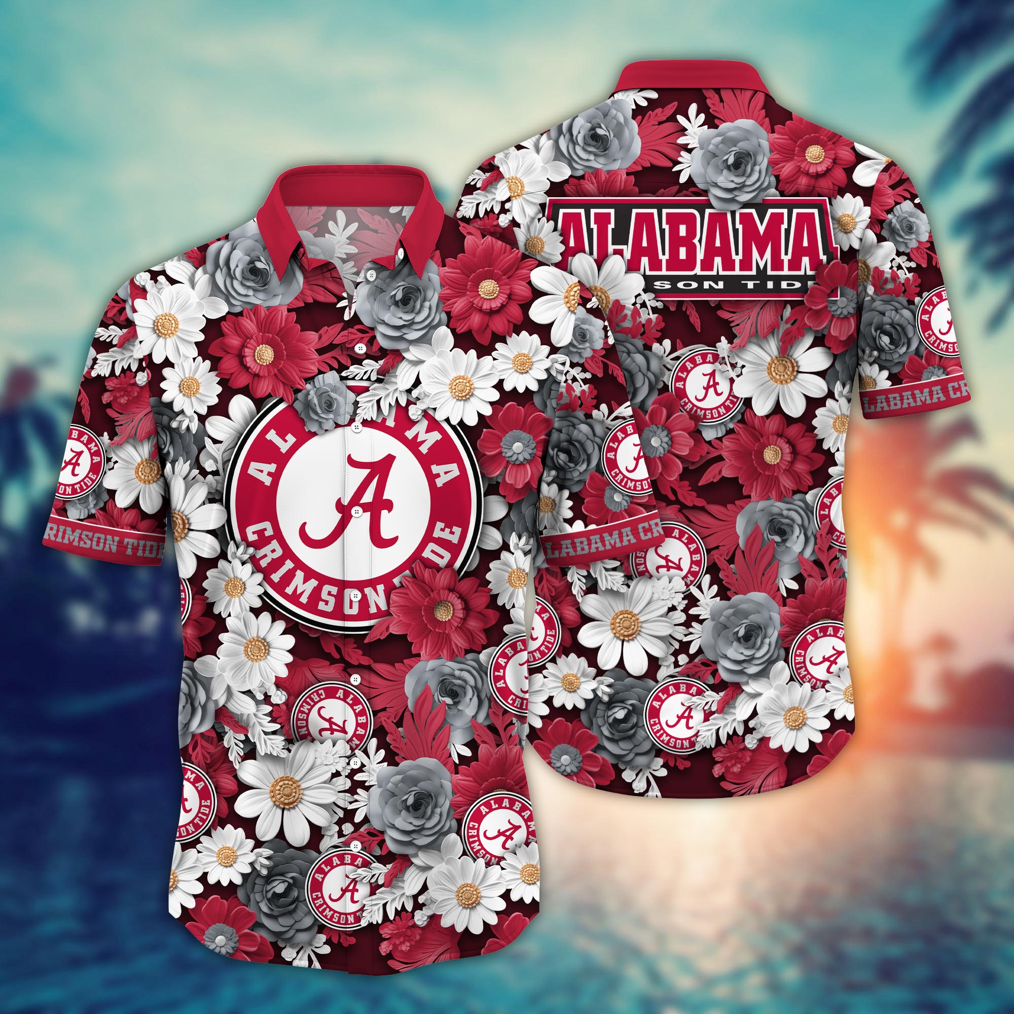 Alabama Crimson Tide NCAA Flower Hawaii Shirt For Fans Ver 4