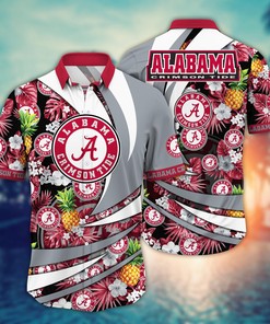 Alabama Crimson Tide NCAA Flower Hawaii Shirt For Fans Ver 5
