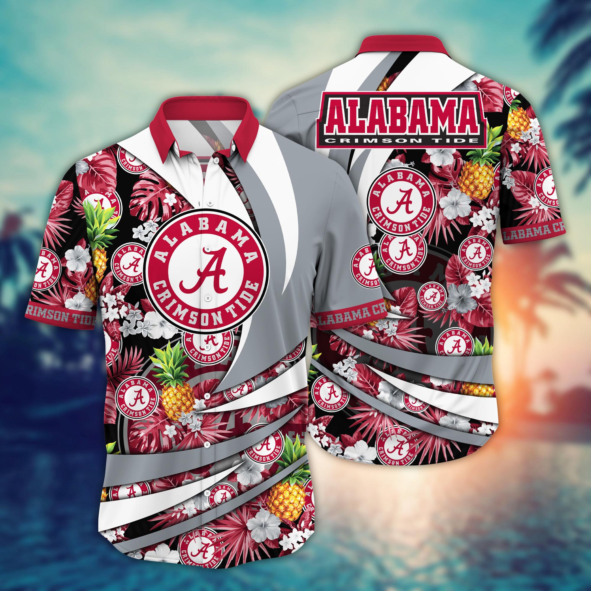 Alabama Crimson Tide NCAA Flower Hawaii Shirt For Fans Ver 5