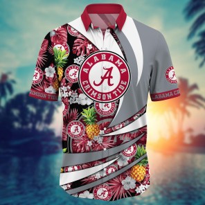 Alabama Crimson Tide NCAA Flower Hawaii Shirt For Fans Ver 5