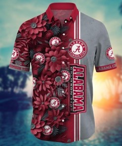Alabama Crimson Tide NCAA Flower Hawaii Shirt For Fans Ver 6