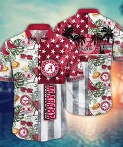 Alabama Crimson Tide NCAA Flower Hawaii Shirt For Fans Ver 8