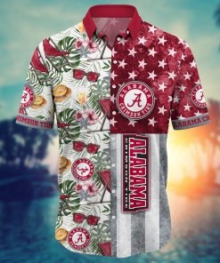 Alabama Crimson Tide NCAA Flower Hawaii Shirt For Fans Ver 8