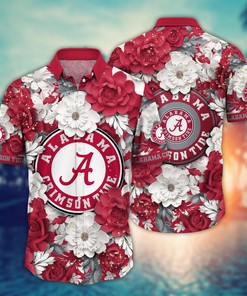 Alabama Crimson Tide NCAA Flower Hawaii Shirt For Fans Ver 9