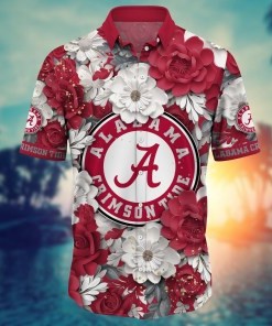 Alabama Crimson Tide NCAA Flower Hawaii Shirt For Fans Ver 9