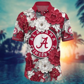 Alabama Crimson Tide NCAA Flower Hawaii Shirt For Fans Ver 9