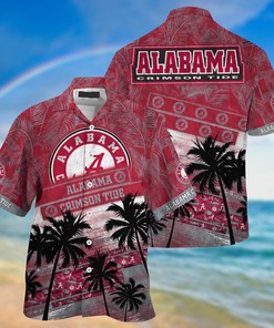 Alabama Crimson Tide NCAA Palm Tree Pattern Hawaii Shirt For Sports Fans