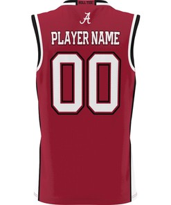 Alabama Crimson Tide NIL Men Basketball Custom Jersey - Crimson