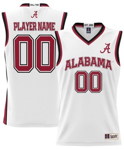 Alabama Crimson Tide NIL Men Basketball Custom Jersey - White