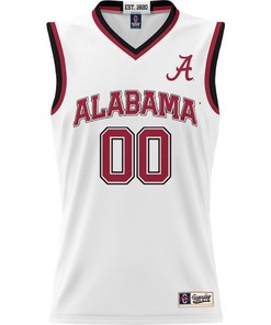 Alabama Crimson Tide NIL Men Basketball Custom Jersey - White