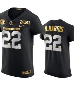 Alabama Crimson Tide Najee Harris 2021 National Champions Black Jersey