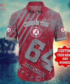 Alabama Crimson Tide Personalized Hawaiian Shirt