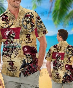 Alabama Crimson Tide Pirates Aloha Hawaiian Shirt