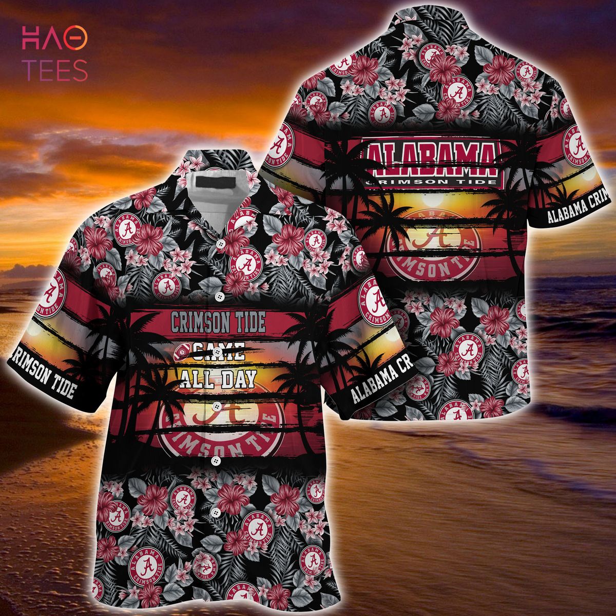 Alabama Crimson Tide Summer Hawaiian Shirt, Floral Pattern for Sports Enthusiast This Year