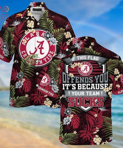 Alabama Crimson Tide Summer Hawaiian Shirts, With Tropical Patterns for Fans