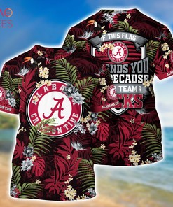 Alabama Crimson Tide Summer Hawaiian Shirts, With Tropical Patterns for Fans