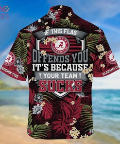 Alabama Crimson Tide Summer Hawaiian Shirts, With Tropical Patterns for Fans