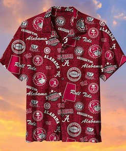 Alabama Crimson Unisex Hawaiian Shirt Full Size