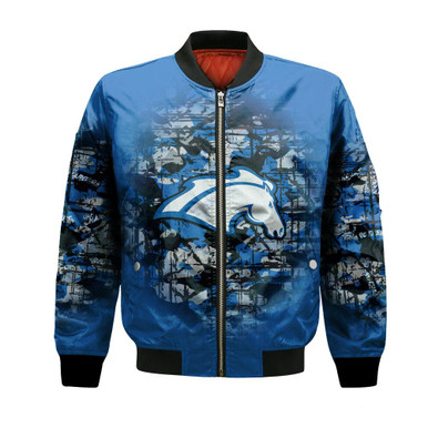 Alabama Huntsville Chargers Bomber Jacket Camouflage Vintage - NCAA